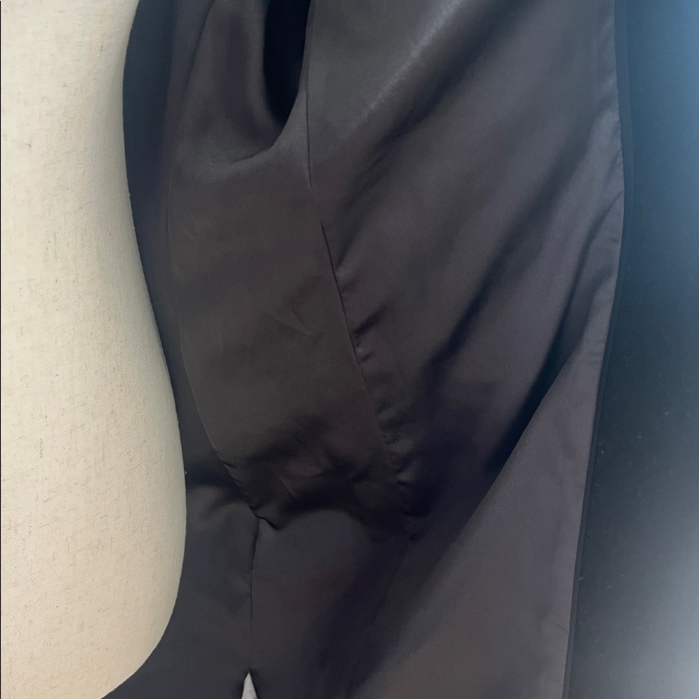 J Crew Stadium Cloth by Nello Gori Wool Coat 6P Black Quiet Luxury Classic - Picture 8 of 12